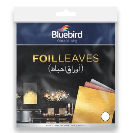 Blue bird foil leaves